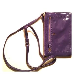 Cole Haan patent leather cross body in purple